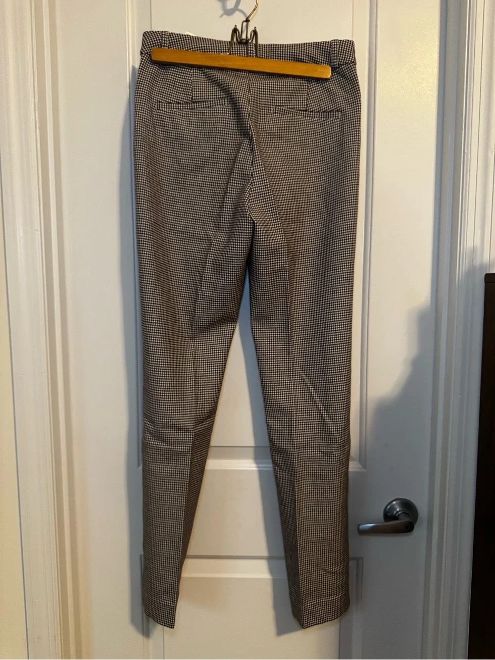 Banana Republic NWOT Houndstooth High Rise Sloan Pants in Brown and Black 4